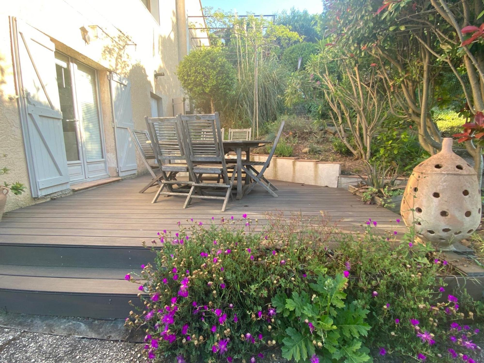 Joli rez-de-villa 80 m2 proche mer Carqueiranne Esterno foto
